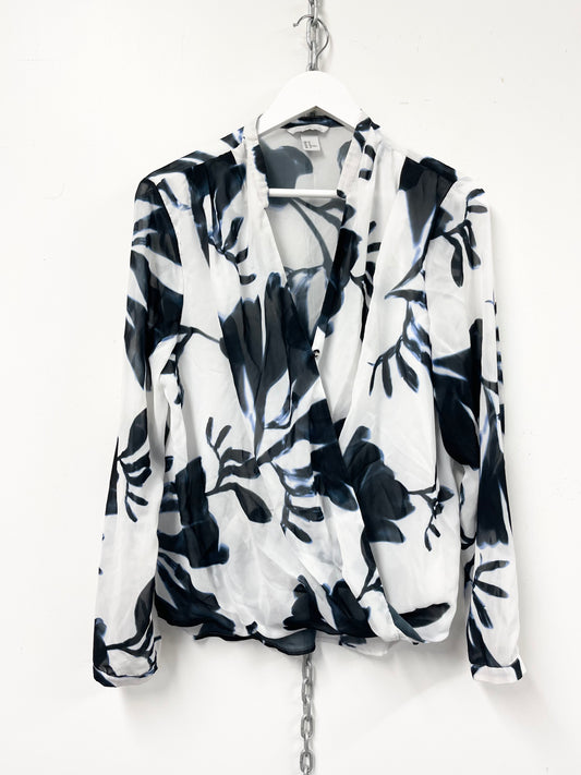 H&M| Cross Over Front Blouse