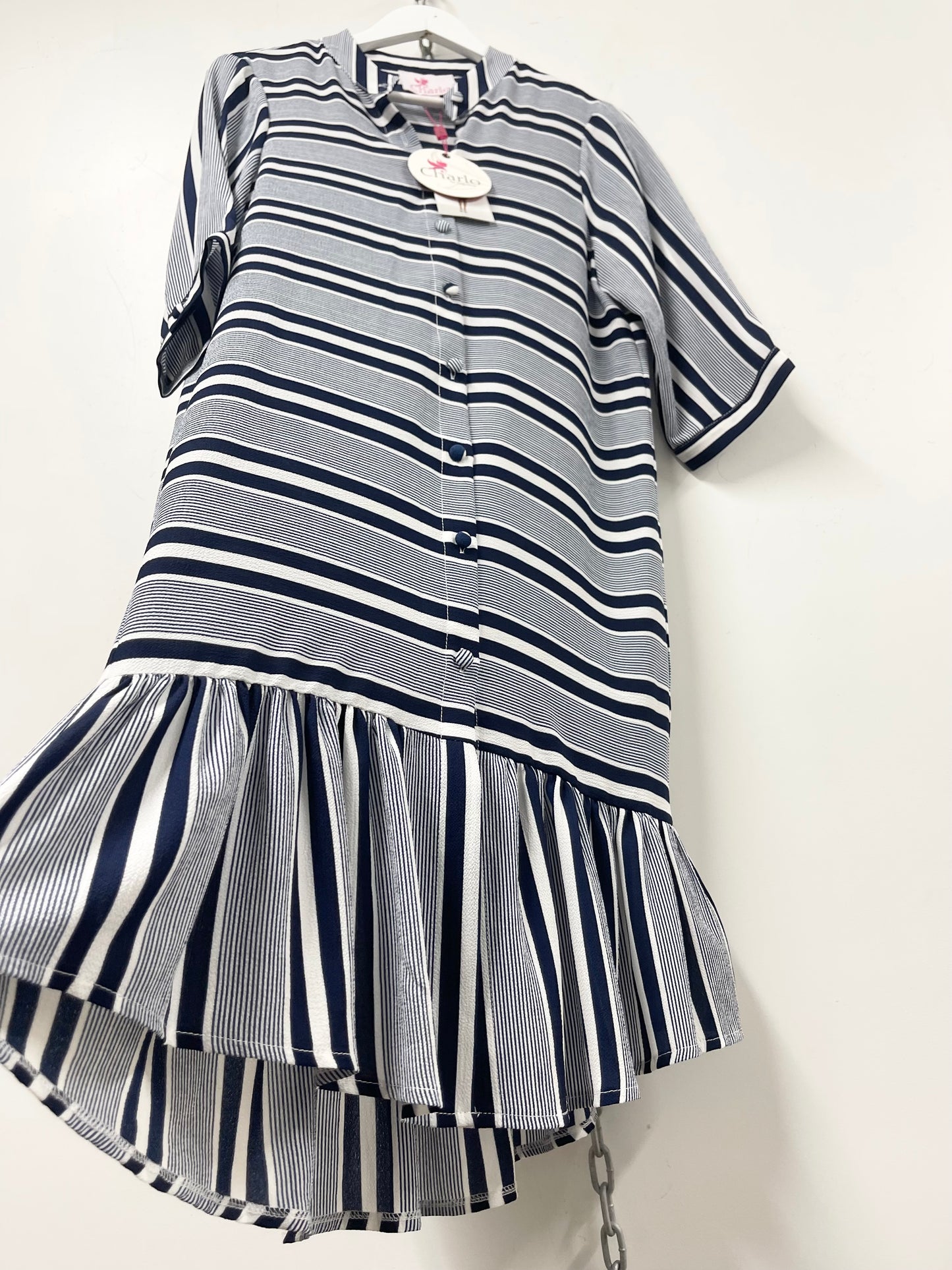 CHARLO | Nautical Shirt Dress