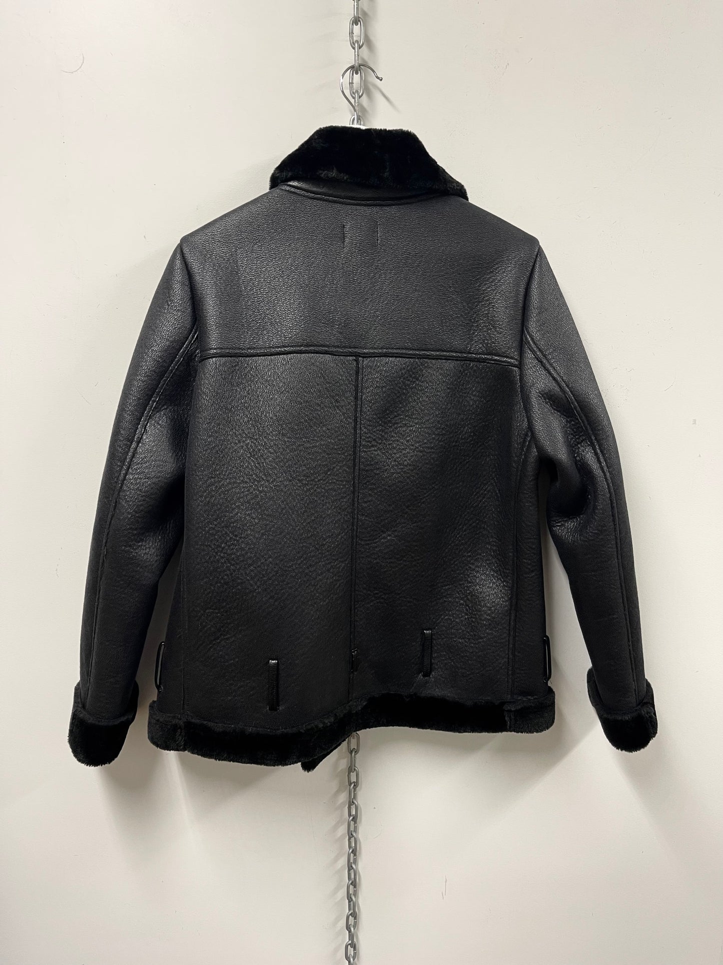 MAX  | Faux Shearling Moto Jacket