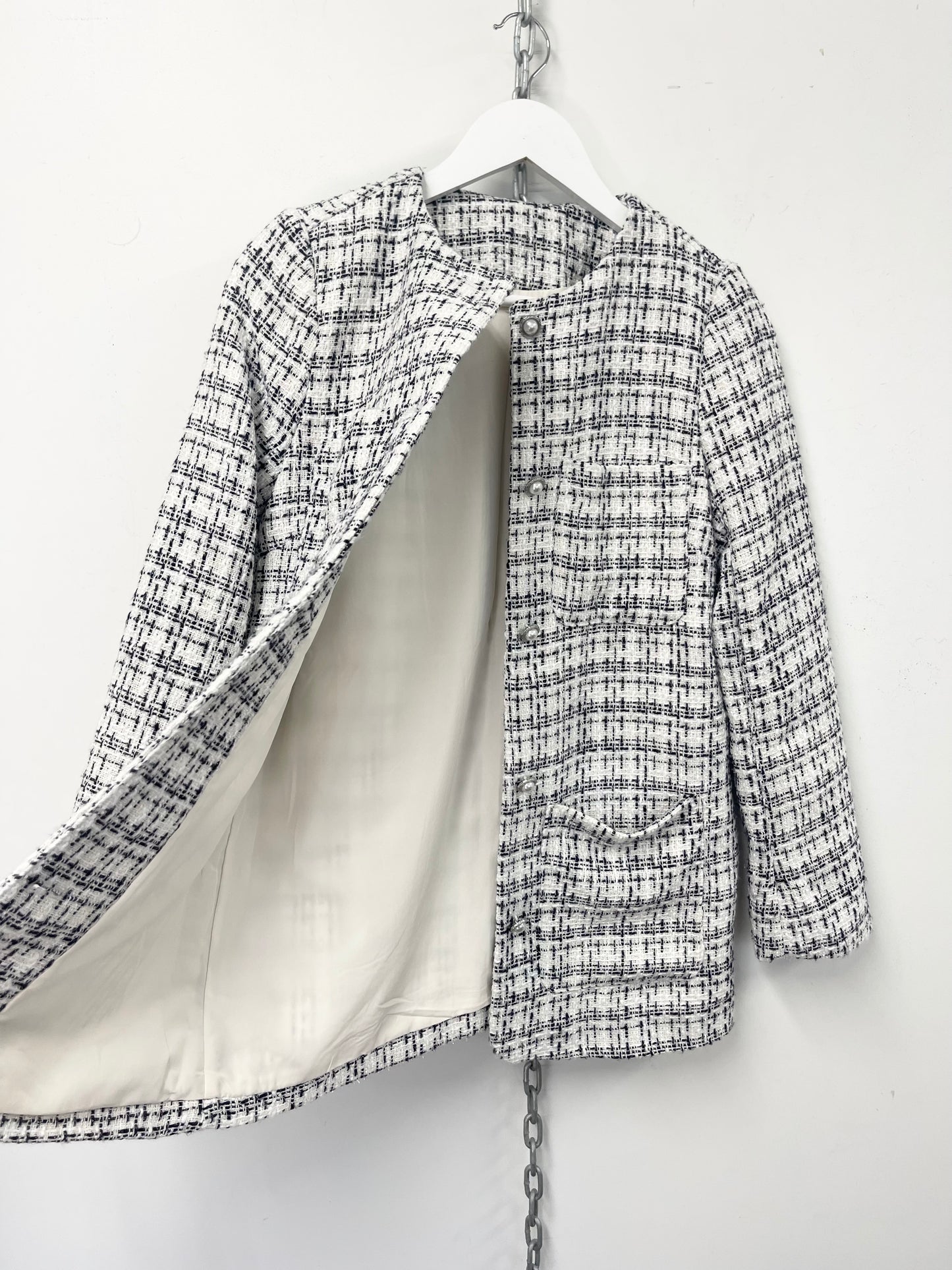 NEXT UK|  Boucle Check Jacket