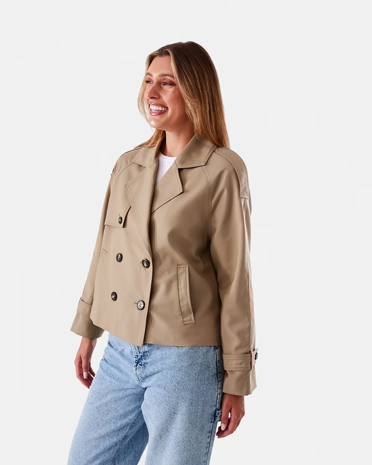 KMART  | Crop Trench Coat