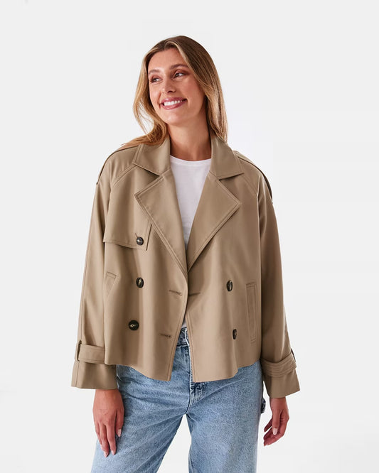 KMART  | Crop Trench Coat