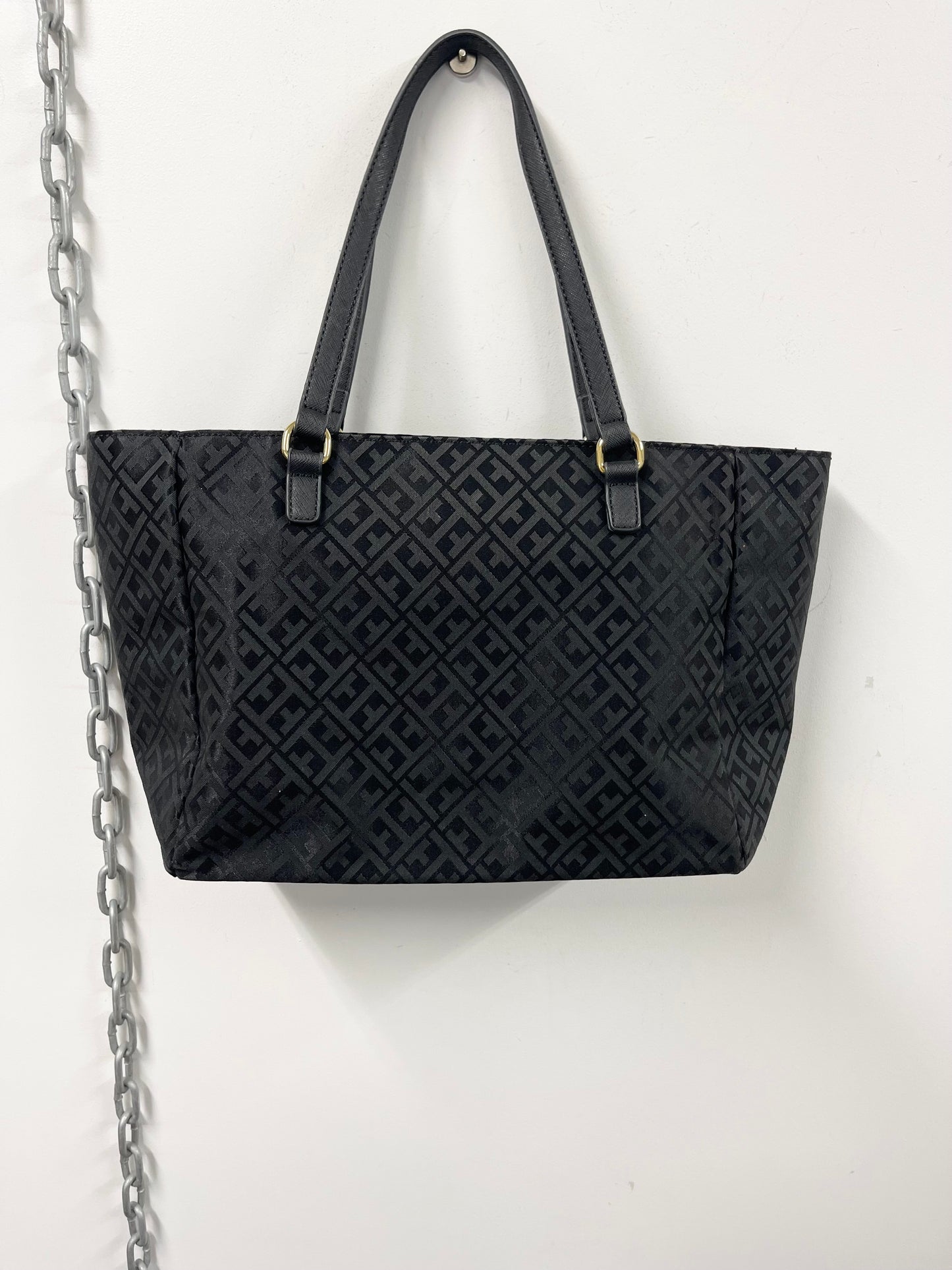 TOMMY HILFIGER | Black Logo Tote Bag