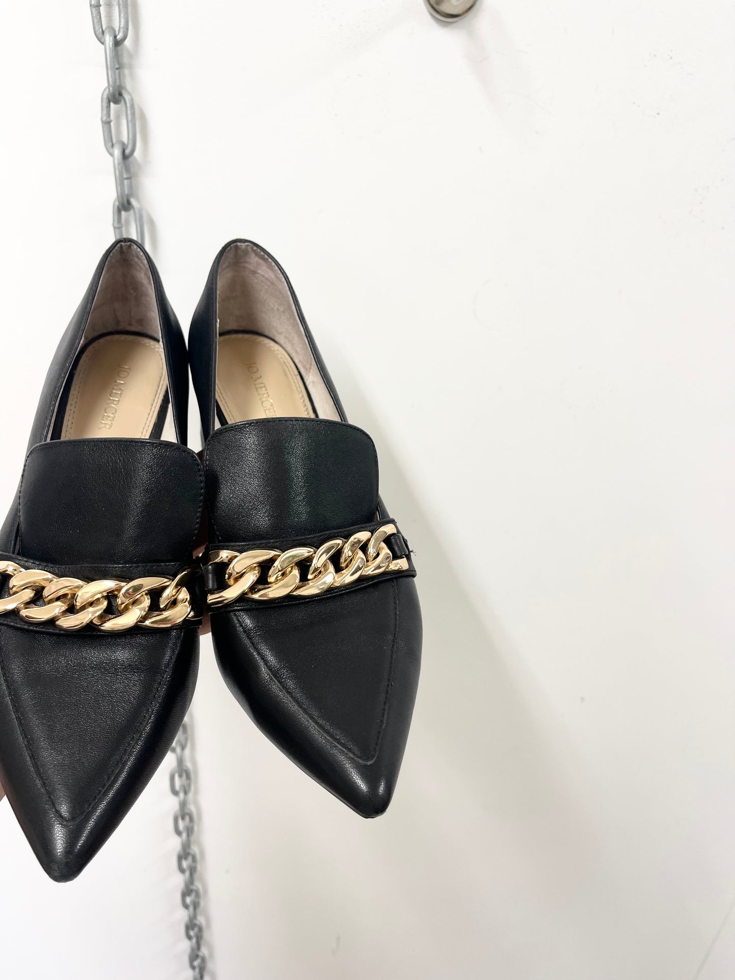 JO MERCER | Black Heeled Loafers