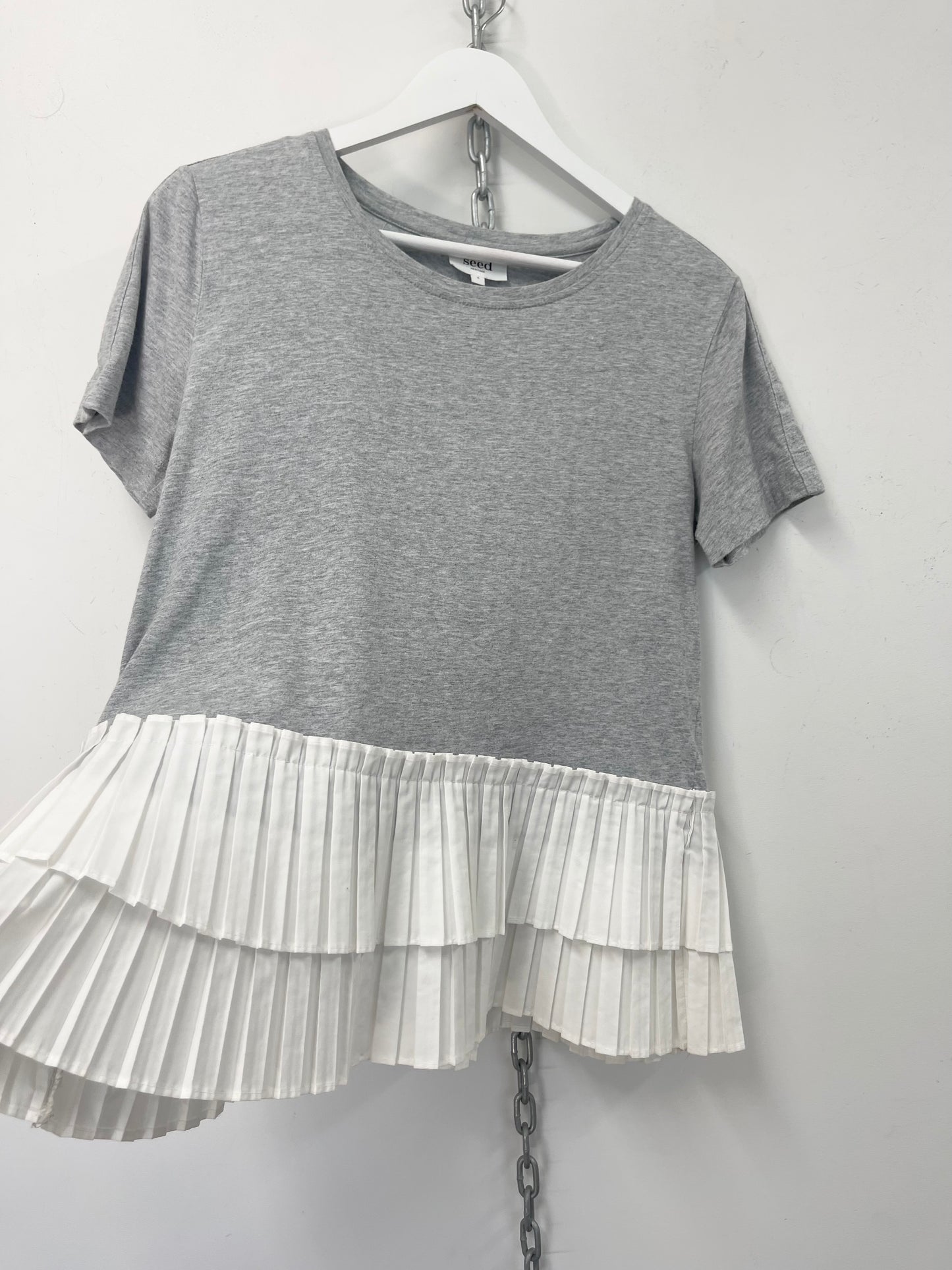 SEED | T Shirt With Pleat Pelmet