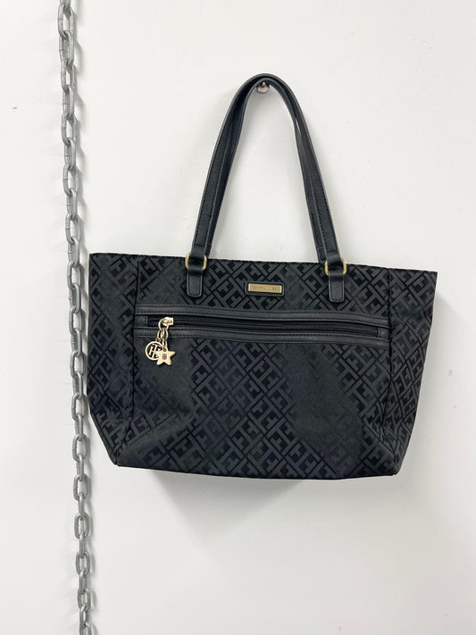 TOMMY HILFIGER | Black Logo Tote Bag