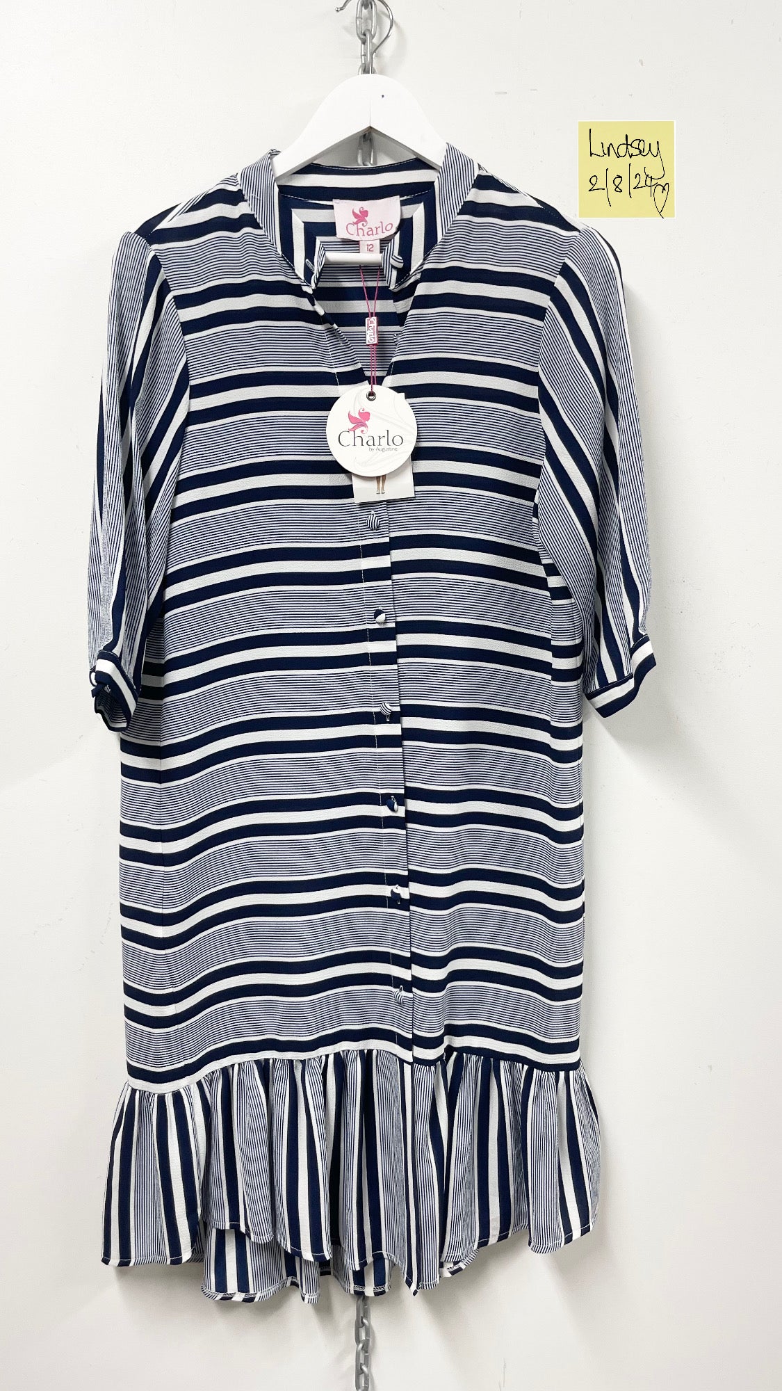 CHARLO | Nautical Shirt Dress