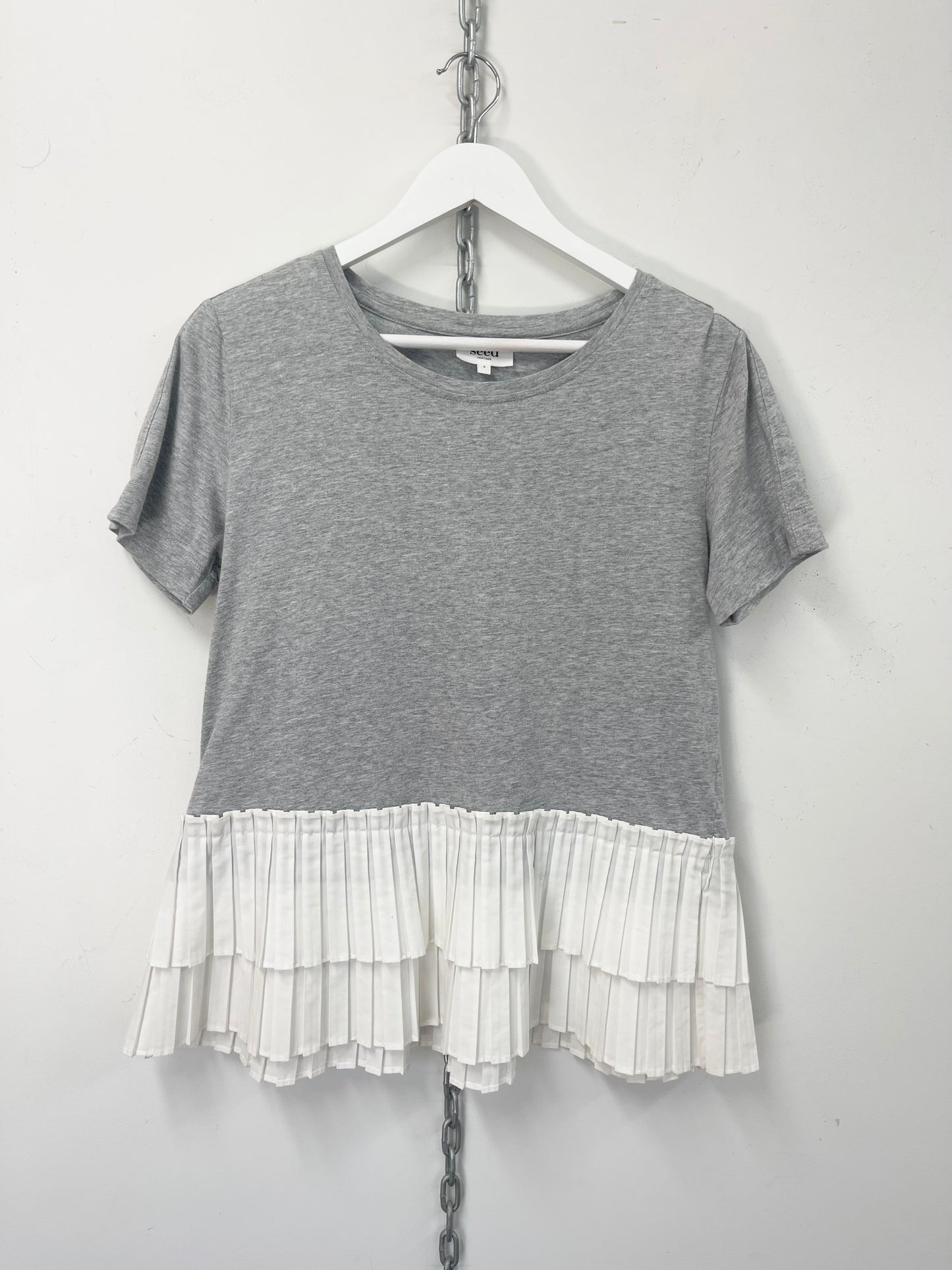 SEED | T Shirt With Pleat Pelmet