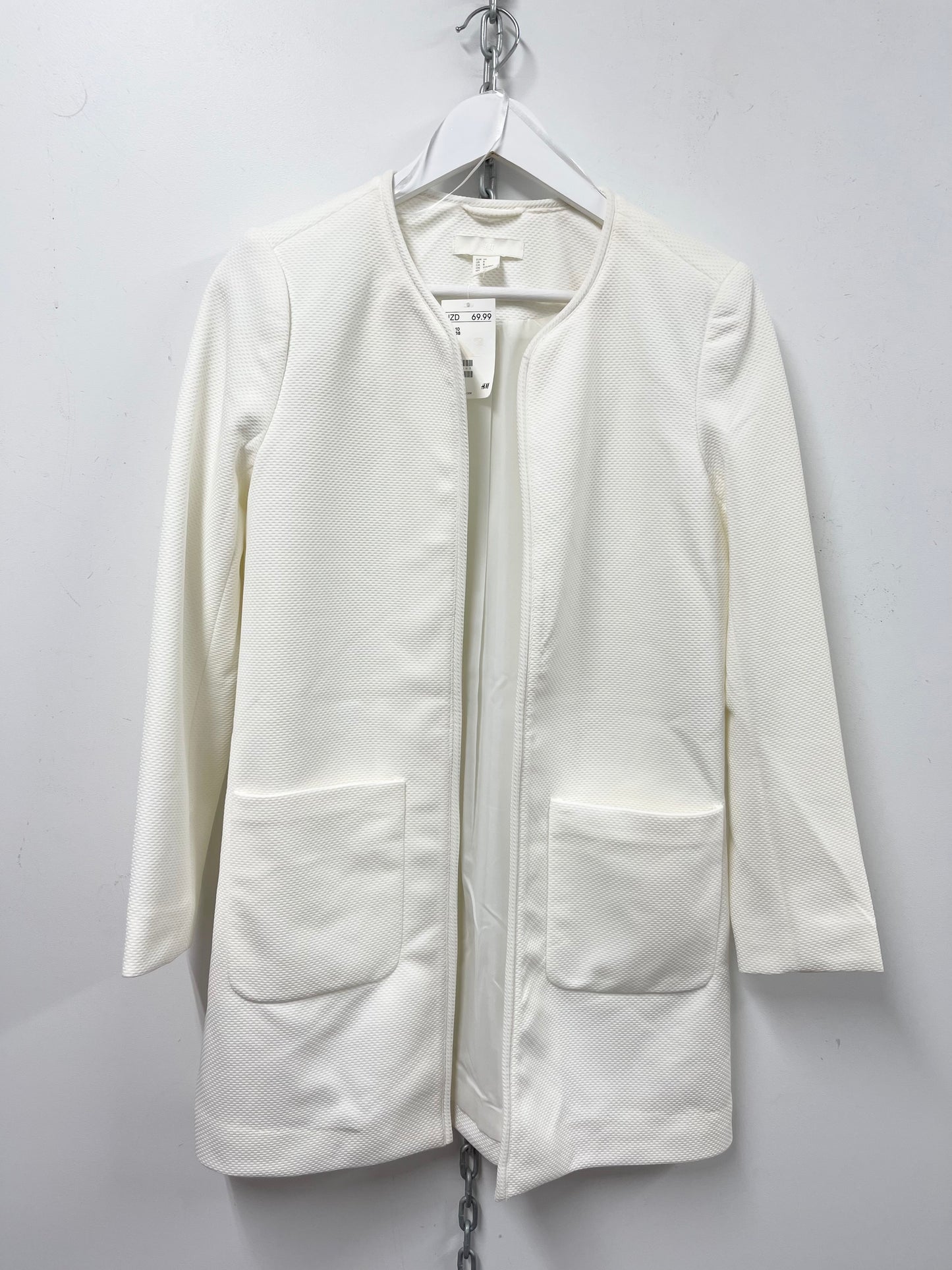 H&M | White Textured Blazer